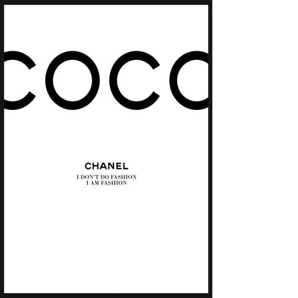 Coco Chanel Plakat