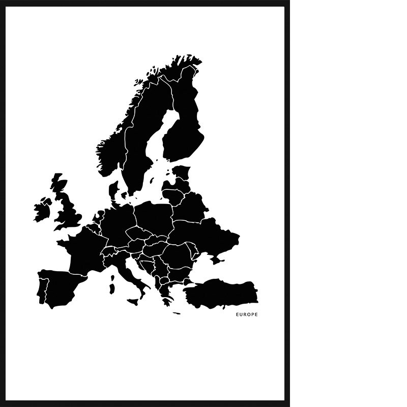 software Takke Bounce Europa Plakat - Diverse Plakater - Dasch Design