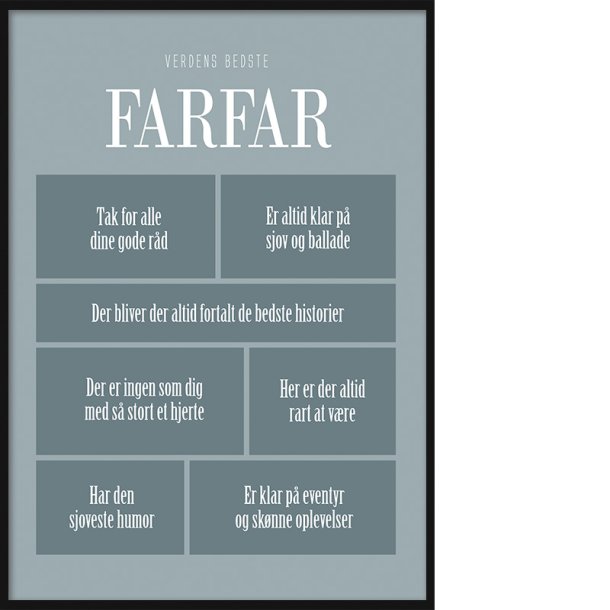 Farfar Citatplakat - Tekst & Citat - Dasch