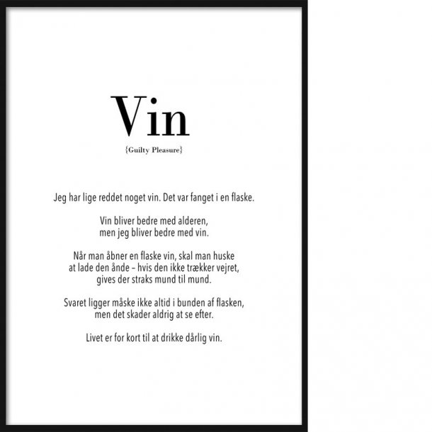 Guilty: Vin Tekst & Plakater Dasch Design