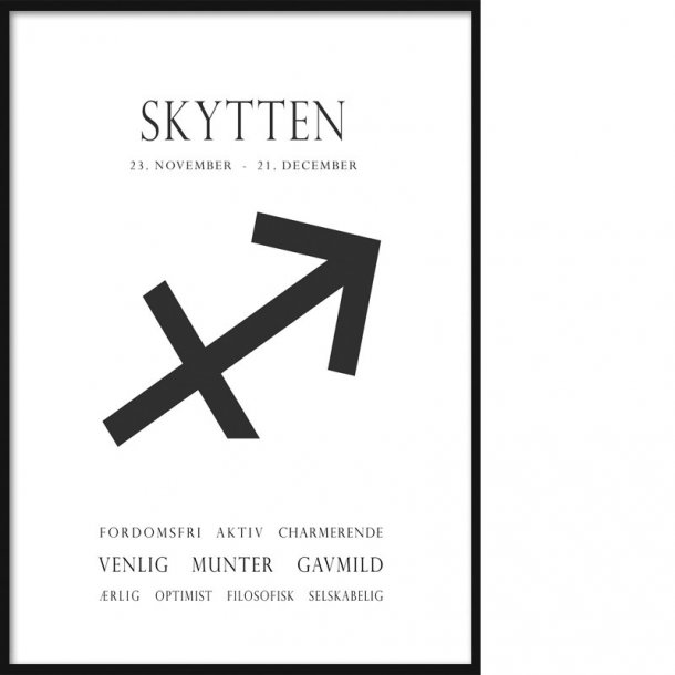 synonymordbog excitation junk Stjernesymbol - Skytten - Stjernetegn Plakater - Dasch Design