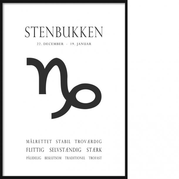 Stjernesymbol - Stenbukken - Stjernetegn - Dasch Design